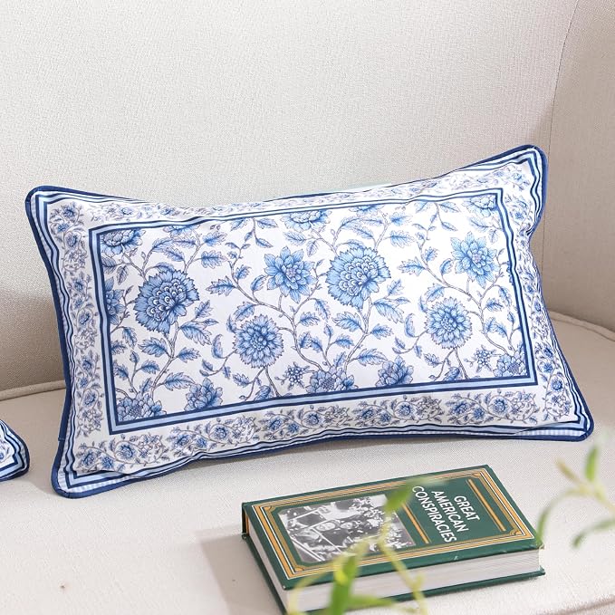 Designer Vintage Velvet Throw Pillow Cover,20"x12"-BlueWilow | Pillow Cover,Concealed Zipper Design,Dragonfly Pattern,Sofas,Bedroom,Living Room,Lounge Chairs,All Season Home Decor