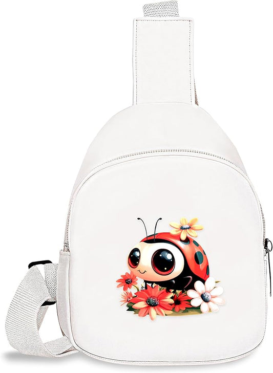 Ladybugs Mini Sling Bag, Crossbody Bag, Toddler Purse For Kids Girl, Birthday Gift For 4 5 6 7 8 9 10 11 12 Year Old Gifts For Daughter, Granddaughter, Sister, Niece!