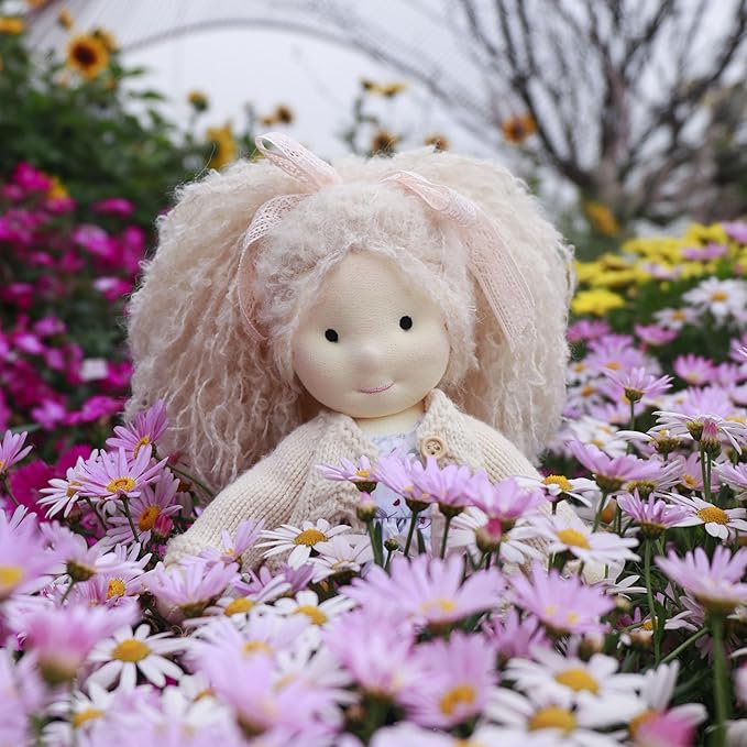 Waldorf Doll Handmade Rag Doll - Personalized Collectors Plush Doll for Kids Birthday Present with Beautiful Present Box-Kiki 12"
