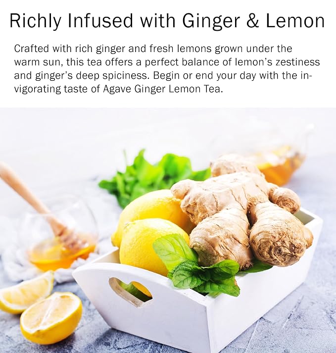 Damtuh Agave Ginger Lemon Tea – Natural Flavor, No Artificial Ingredients, Perfect for Hot or Iced Tea, Jam, or Salad Dressing – 2.2lb, 1000g (Pack of 1)