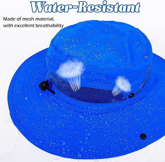 HONGTEYA Kids Sun Hat UPF 50+ Toddler Summer Bucket Hat Outdoor Fishing Safari for Boys Girls Age 2-13 Years