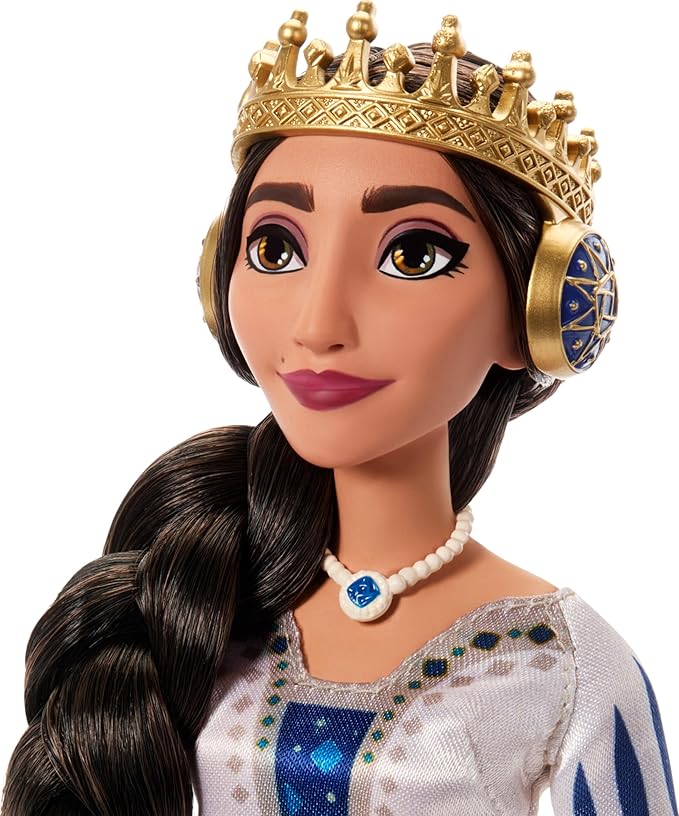 Mattel Disney’s Wish 2-Doll Set, King Magnifico & Queen Amaya Posable Fashion Dolls with Removable Outfits & Accessories, HRC18