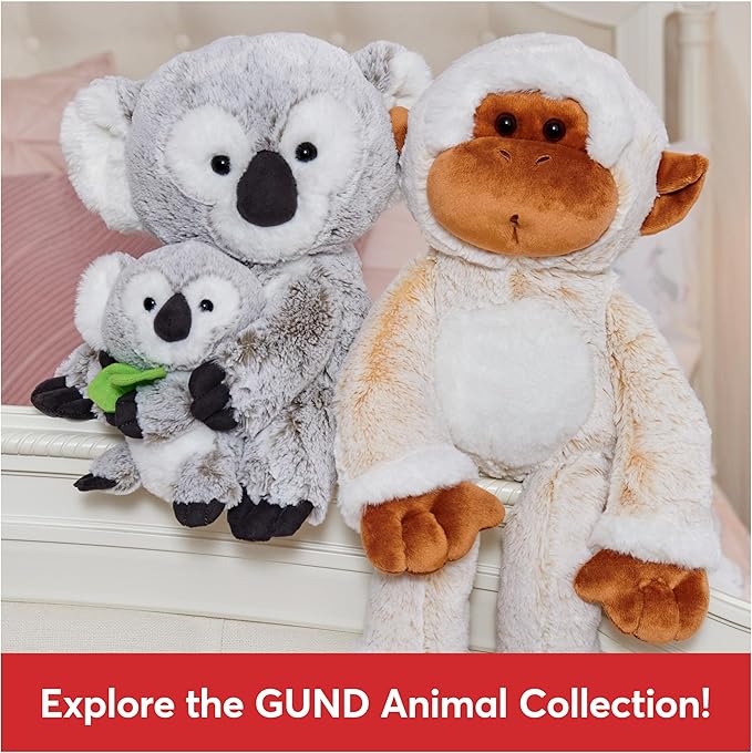 GUND Tilly The Monkey Plush, Premium Stuffed Animal for Ages 1 and Up, Cream/Brown, 15”