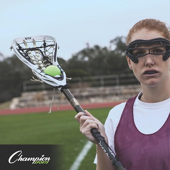 Champion Sports Lacrosse Balls – Official Size SEI Certified, Multi-Color Packs of 3, 6, or 12 for Practice & Games