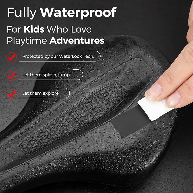 ROCKBROS Kids Bike Saddle Youth Replacement Bike Seat Kids Bicycle Seat with Ergonomic Design -3 Zone Concept - Waterproof, Enhance Young Little Riders Gifts for BMX, MTB & Road 16" to 24"
