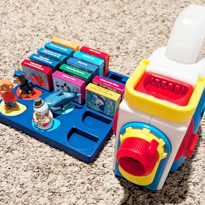 Tray Organizer Compatible with Little Tikes Story Dream Machine Books Starter Set,Kids Toys Storage Holder for Little Tikes for 15Pcs Storybook and 6Pcs Character Organizer