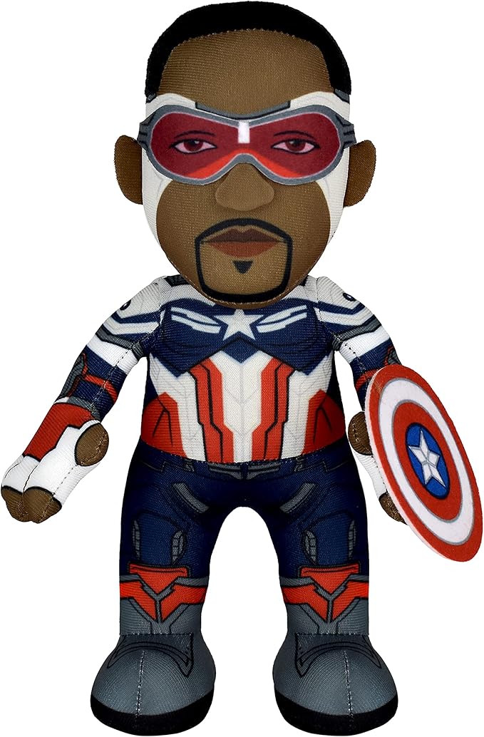 Bleacher Creatures Marvel Captain America 10" Plush Figure - Falcon Cap Superheroes for Play and Display