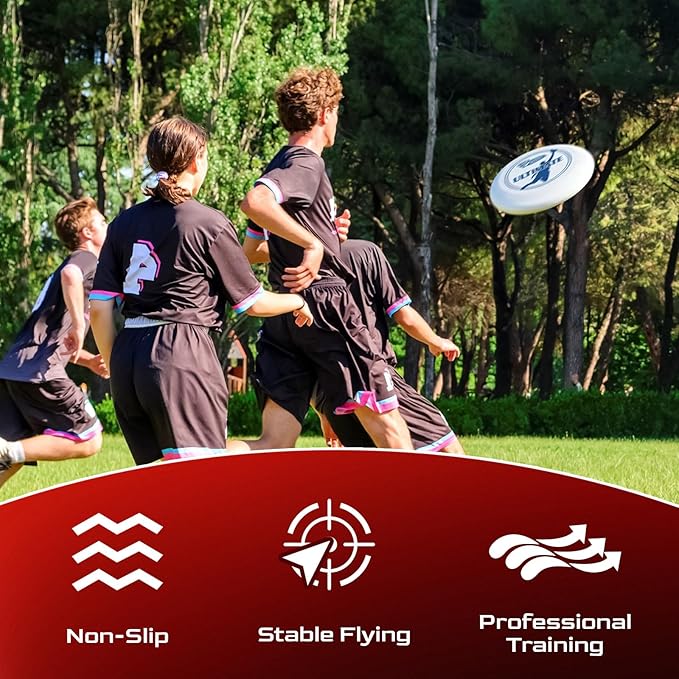 Wham-O Frisbee Official Ultimate 175g Flying Disc, 10.75 Inch, Professional Training Disc for Competition and Outdoor Fun (B(2Pack))