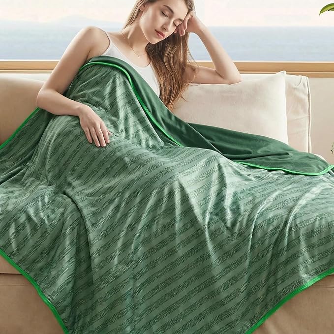 Guohaoi Cooling Blanket for Hot Sleepers and Night Sweats 60"x90" Full Size | Arc-Chill Q-Max >0.5 Cool Fiber,100% Oeko-Tex Certified Lightweight Summer Blanket for Travel/Outdoor Ultra Cold Breathable