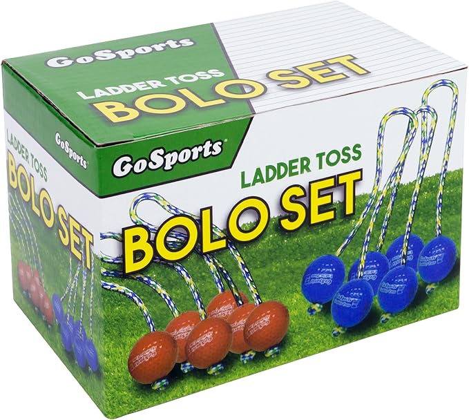 GoSports Ladder Toss Bolo Replacement Set - Kid Safe Soft Rubber or Hard Golf Balls