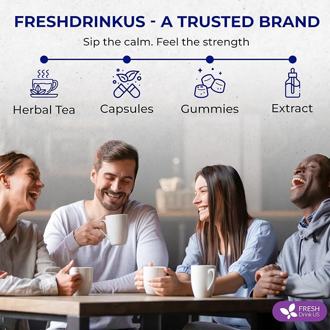 FreshDrinkUS, Premium Liver Detox Tea Bags | 135 Count | Eco-Conscious Corn Fiber Tea Bags | Ayurvedic Stomach Relief & Liver Support | Vegan, Caffeine Free, Kosher