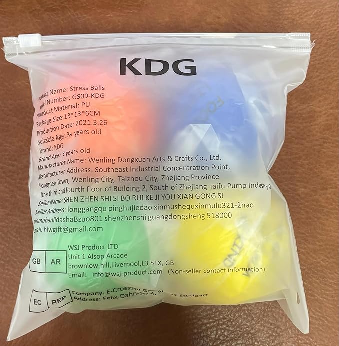 KDG Motivational Stress Balls(6 Pack) for Kids and Adults,Stress Relief Ball with Quetos to Rrelieve Anxiety and Manage Anger