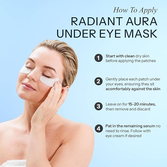 Hyaluronic Acid & Ceramide Under Eye Patches - Dermatologist Tested, Anti Aging, Korean Skin Care - Anti Wrinkle Pads For Puffy Eyes And Under Eye Bags - Vegan, Clean Beauty - 15 Pairs