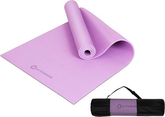 Primasole Yoga Mat with Carry Strap for Yoga Pilates Fitness and Floor Workout at Home and Gym Non-slip 9 colors