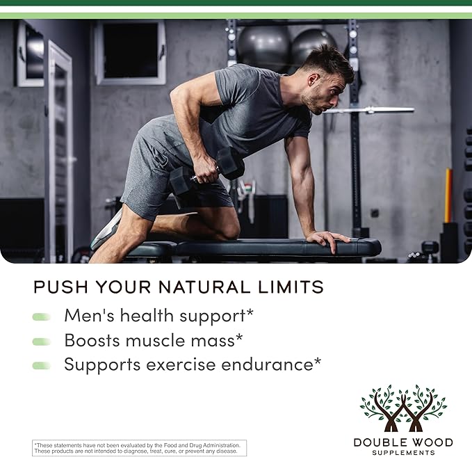 Tongkat Ali Extract - Ultra High Potency 200:1 - for Men (Longjack) Eurycoma Longifolia, 1000mg per Serving, 60 Capsules - with 20mg Tribulus Terrestris (Third Party Tested) by Double Wood