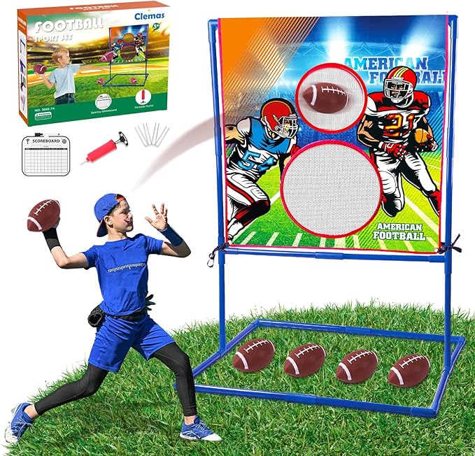 Throwing Target Game - American Football - Football Gifts for Kids 6-8 Boys 8-12 - Inspired Outdoor Fun for Children | Teenager | All Ages Perfect for Parties, Gatherings, and Family Events