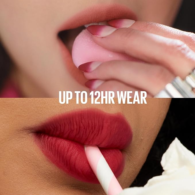MAYBELLINE Super Stay Teddy Lip Tint, Long Lasting Matte Lipstick for Up To 12HR Wear, Endgame, 1 Count