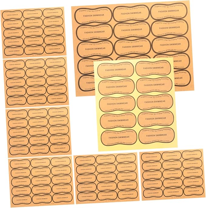 Protective Sticker for Lingerie Swimwear Protective Sticker Adhesive Decal Underpants Decal (100pcs)