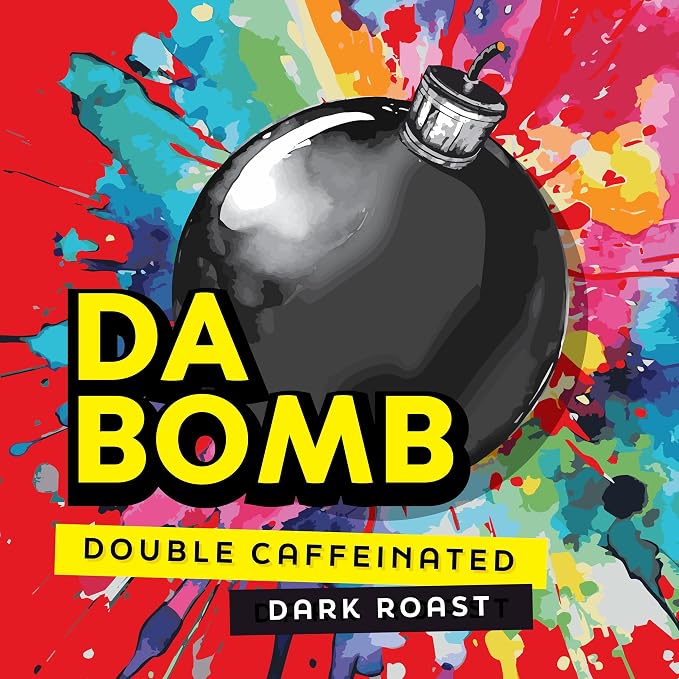 Java Factory Coffee Pods High Caffeine Coffee Compatible with K Cup Brewers Including 2.0, Da Bomb Extra Bold Double Caffeinated, 80 Count