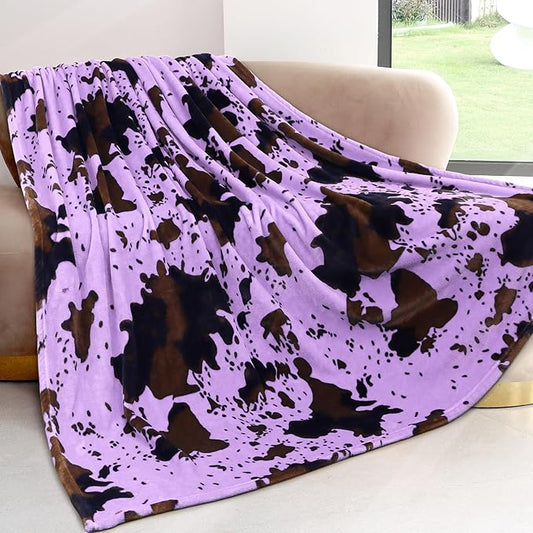 Soft Twin Blankets Purple Fleece Throw Lightweight Cozy Lavender Throw Blanket Living Rooms Sofa Bedroom Decor