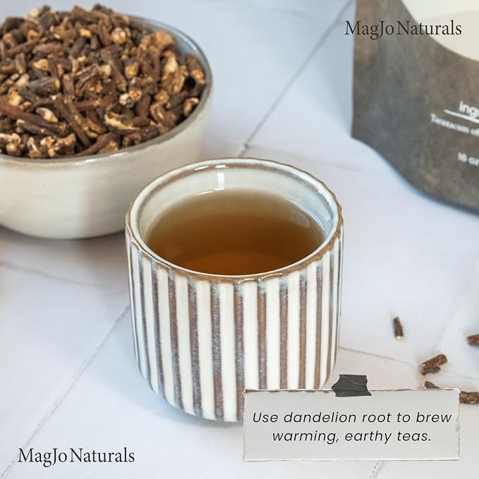 MagJo Naturals Dandelion Root, Raw, Not Roasted, Loose Tea (200+ Cups) (16 oz) 100% Wild-Crafted from Eastern Europe