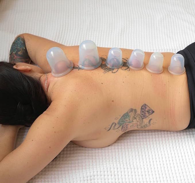 Cupping Kit for Massage Therapy - 8 Silicone Massage Cups for Arthritis Relief, Pain Reduction, Anti-Aging & Cellulite Treatment - Cupping Set (2XL, 4L, 2M)