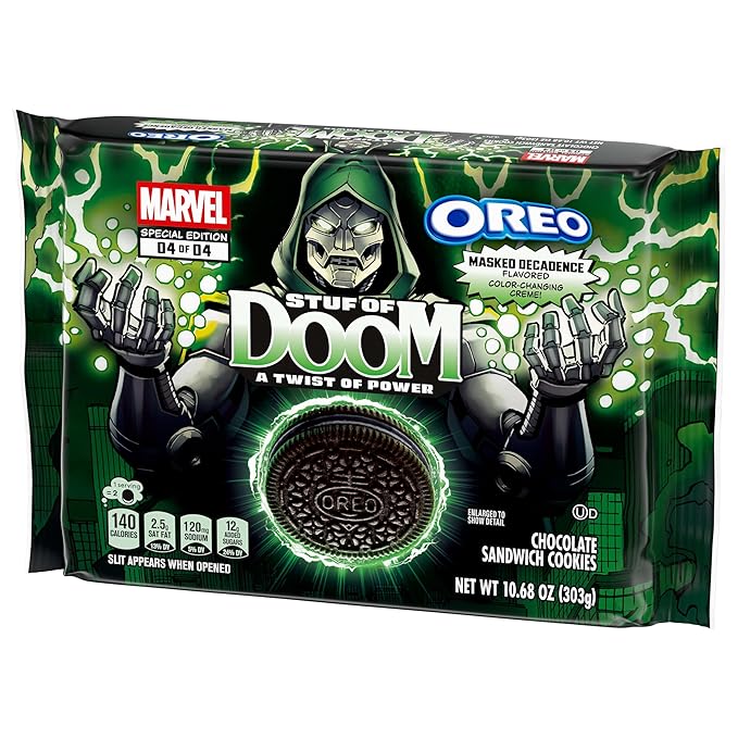 MARVEL OREO Stuf of Doom Chocolate Sandwich Cookies, Special Edition, 10.68 oz