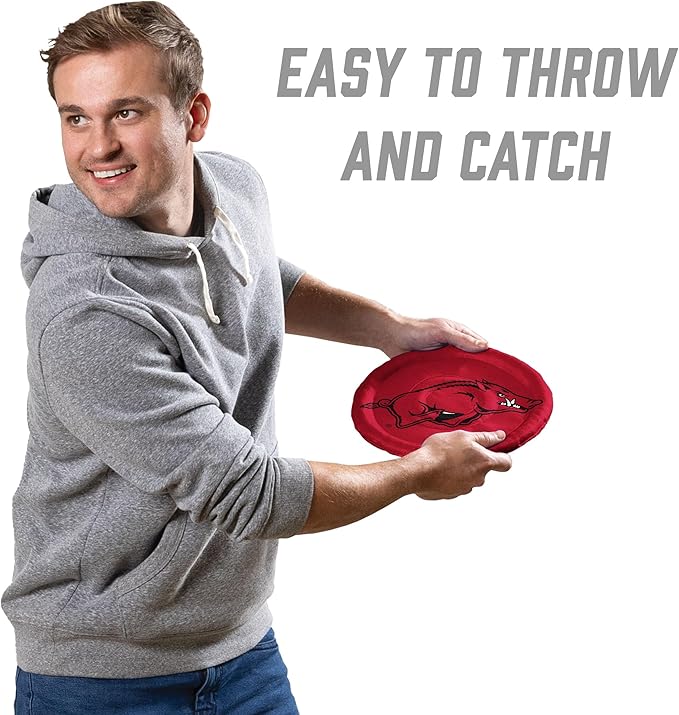 YouTheFan NCAA Arkansas Razorbacks Flimzee Bean-Bag Flying Disc