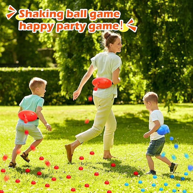 Skirfy Party Shaking Swing Balls Game Set for Kids Adults,Backyard Family Toy with 40 Balls, Birthday Halloween Games Outdoors Indoors Bachelorette Party Games for Boys and Girls Age 5 6 7 8 9+