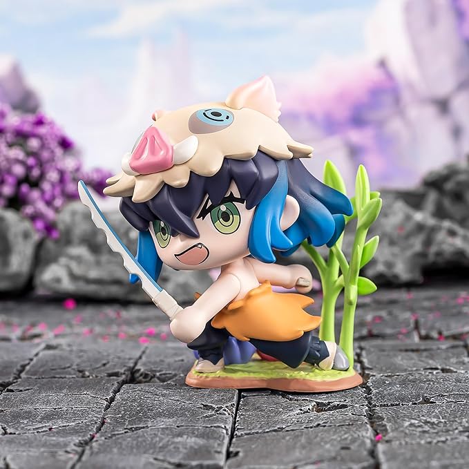 POP MART Demon Slayer Birth Flower Series Figures, 12PCs Blind Box Figures, Random Design Action Figures Collectible Toys Home Decorations, Holiday Birthday Gifts, Whole Set