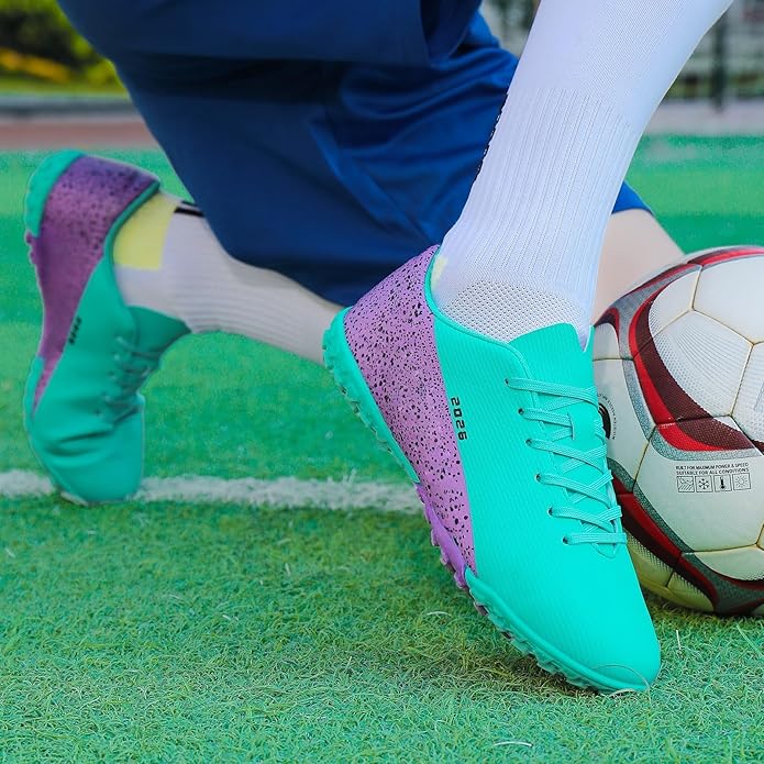 Mens Soccer Cleats Womens Indoor Soccer Shoes Wide Baseball Turf Shoes Adult Youth Rugby Shoes Big Boys Small Spikes AG TF Football Boots