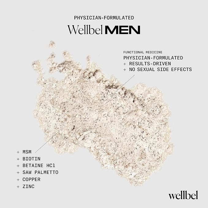 WELLBEL Men Clean Supplement for Hair, Skin, and Nails, Vegan, Gluten Free and Non GMO 90 Count - 3 Pack