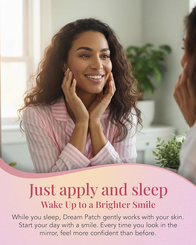 Smile Line Patches & Under Eye Patches for Wrinkles – Anti Wrinkle Facial Patches, Wrinkle Tape & Face Tape/Dream Patches/CRESCENT- Made in Japan