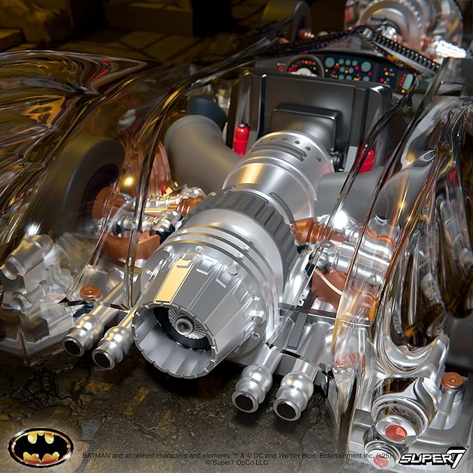 Super7 Batman Super Cyborg - Batmobile [1989] (Clear) Action Figure