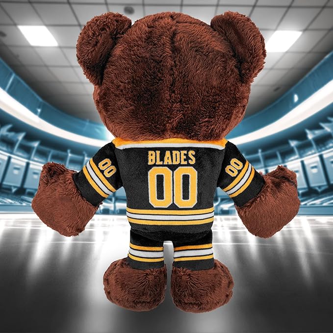 Bleacher Creatures Boston Bruins Blades 8" Kuricha Mascot Sitting Plush - Soft Chibi Inspired NHL Mascot