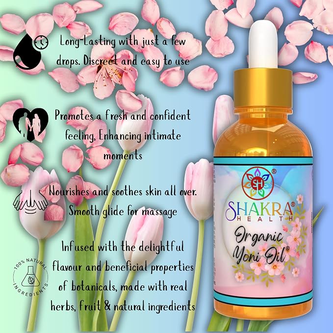 Yoni Oil | Edible Massage & Body Ritual Oil. Balance PH & Scent. Intimate Feminine Hygeine. Tantric Pleasure & SexuaI Health. Organic, Natural, Vegan. Vaginal Yoni Oil (Yoni)