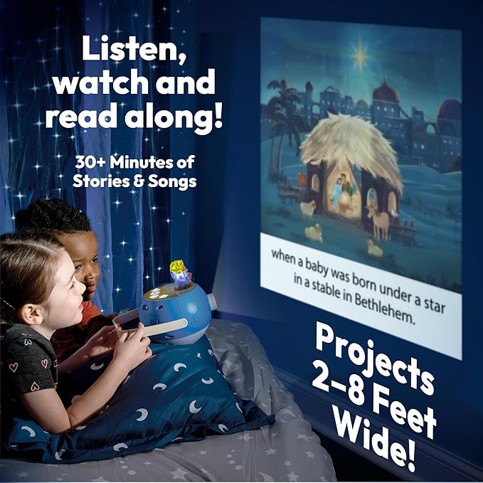 Angel Figurine Cartridge – Projects 6 Bible Stories and 5 Songs, Over 30 Minutes of Audio Content | Gift and Toy for Ages 3+