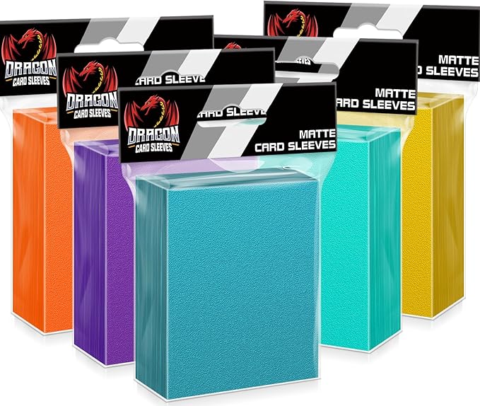 500 Count Card Sleeves Toploaders for Trading Cards, 5 Colors Soft Baseball Card Sleeve for Standard Cards, Fit for MTG, Football Card, Sports Cards,Game Cards