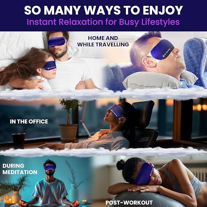 Eye Serenity Steam Eye Mask, Heated Eye Mask, Self Heating Warm Compress for Dry Eyes, Fast Relief for Stye, Puffy Sensitive Eyes, Moist Heat, Mothers Day Gifts for Women and Men - Unscented