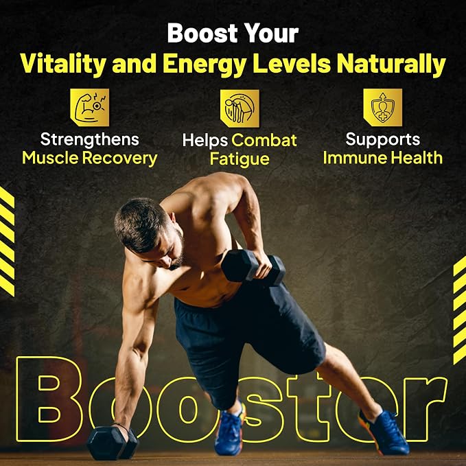 Goliath Labs Men's Gym Performance Booster Capsules [60 Veg Capsules/Bottle] Natural Strength Gainer Pills for - Supports Muscle Growth and Energy - Multivitamin Health Supplements for Athletes