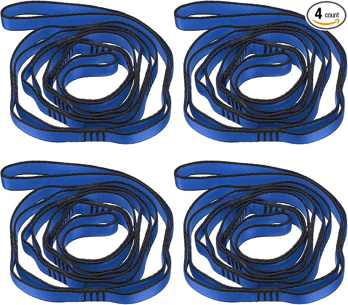 PATIKIL Daisy Chain Straps, Strong Climbing Strap Adjustable Nylon Chain Sling with Loops for Aerial Yoga Hammock Swing