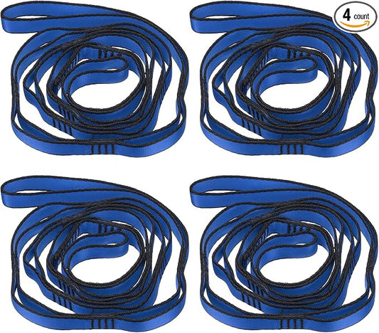 PATIKIL Daisy Chain Straps, Strong Climbing Strap Adjustable Nylon Chain Sling with Loops for Aerial Yoga Hammock Swing