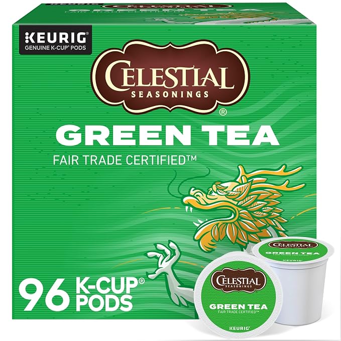 Celestial Seasonings® Natural Antioxidant Green Tea Single-Serve K-Cups®, 0.40 Oz, Box Of 96