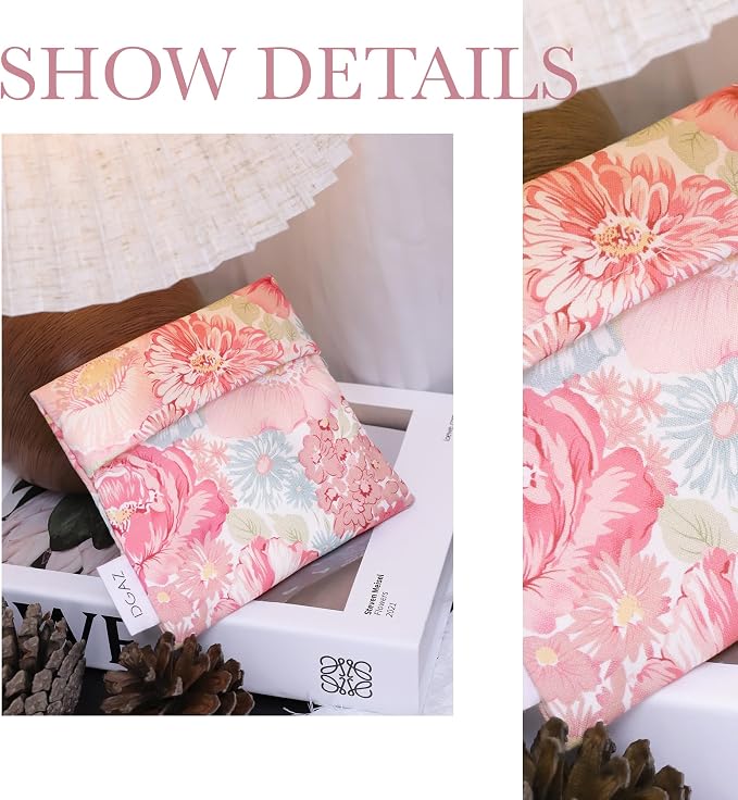 DGAZ Sanitary Napkin Storage Bag, Period Bag for Teen Girls, Portable Purse Bag for Panty Liners/Menstrual Cup/Small Tampons