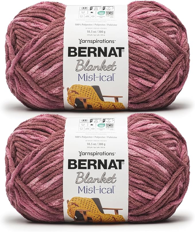 Bernat Blanket Mist-ical Berry 2 Pack of 300g Yarn