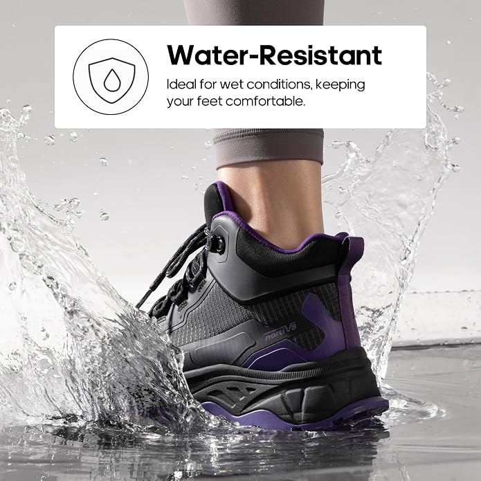 NORTIV 8 Women's Waterproof Lightweight Hiking Boots Ankle Trekking for Outdoor