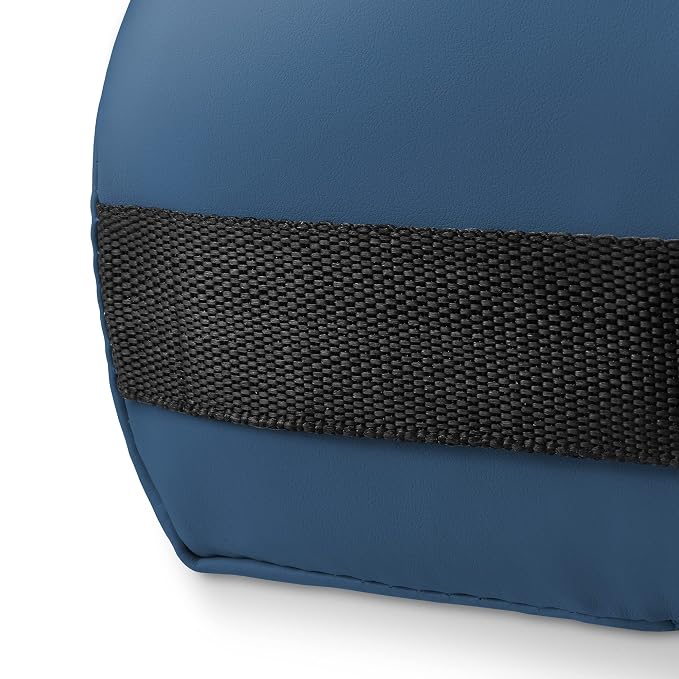 Saloniture 3/4 Round Massage Table Bolster Under-Knee Pillow Pad - 26 x 6 x 4-1/2 Inch - Blue
