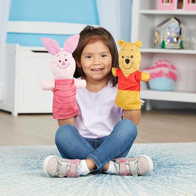 Melissa & Doug Disney Winnie The Pooh Soft & Cuddly Hand Puppets