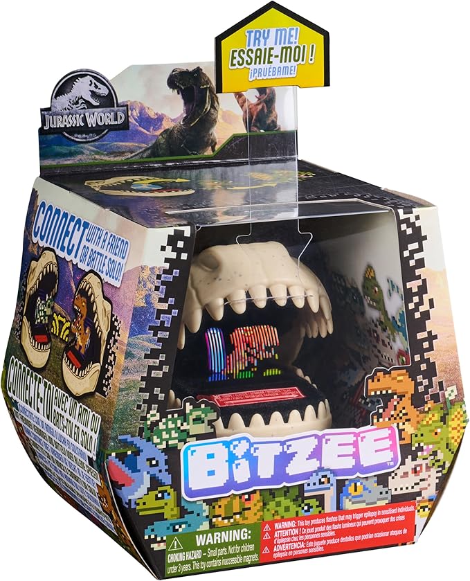Jurassic World Interactive Dinosaur Toy with 25 Dinosaurs Inside, Reacts to Touch, Pods Connect & Interact, Digital Pet Kids Toys for Ages 5 and up