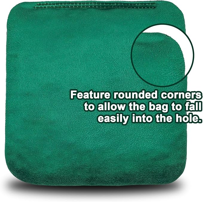 Dual Sided Corn Hole Bags Professional Cornhole Bags Set of 8 Regulation Corn Hole Bean Bags Slick and Stick